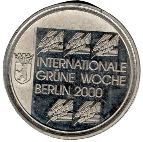 Berlin Internationale Grüne Woche 2000 Brandenburger Tor Medaille