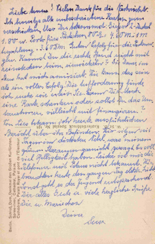 Berlin Schloss Dom und Denkmal des großen Kurfürsten alte Ansichtskarte gebraucht um 1930