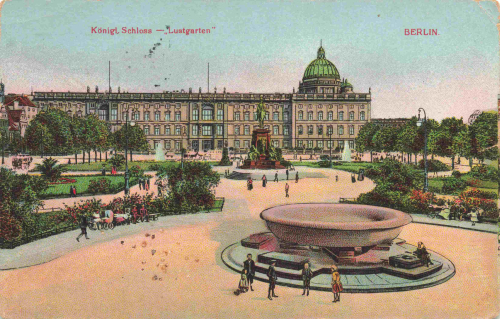 Berlin Schloss und Lustgarten alte Ansichtskarte o 1916