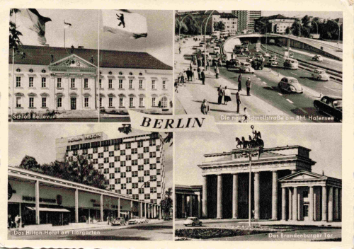 Berlin Mehrbildkarte alte Ansichtskarte o 1960