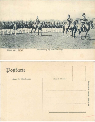 Berlin parade march of the railway regiment * around 1905