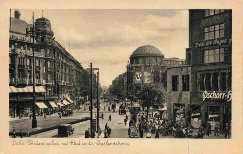 Berlin Potsdamer Platz, vintage postcard, circa 1930