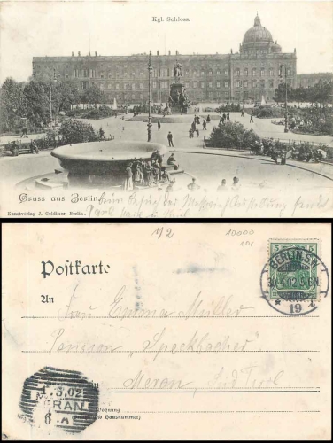 Berlin Schloss o 30.4.1902
