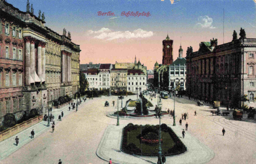 Berlin Schlossplatz alte Ansichtskarte o 1917