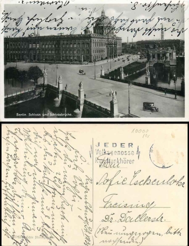 Berlin Castle and Castle Bridge 7/24/1935