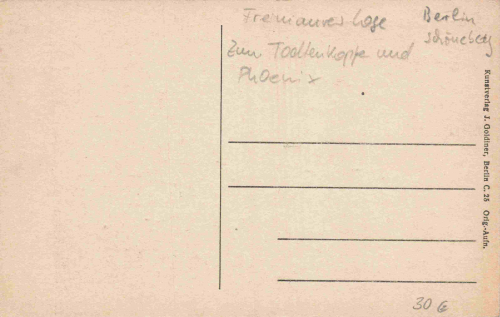Schöneberg​​​​​​​ Berlin​​​​​​​ Eisenacher Strasse Großen Landesloge der Freimaurer von Deutschland * um 1920