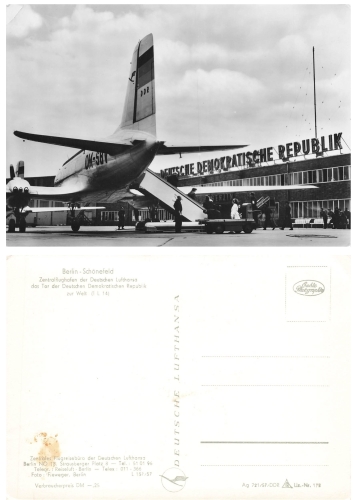 Schönefeld Berlin Airport with IL 14 * 1957 German Lufthansa