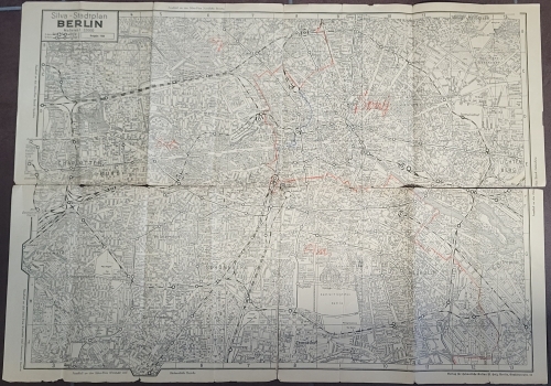 Berlin city map around 1944