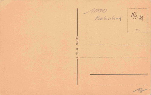 Berlin Stettiner Bahnhof original alte Ansichtskarte * 1922