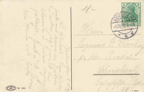 Berlin Stettiner Bahnhof original alte Ansichtskarte o 1912
