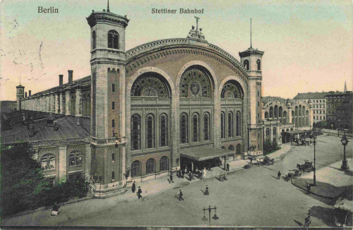 Berlin Stettiner Bahnhof original alte Ansichtskarte o um 1910