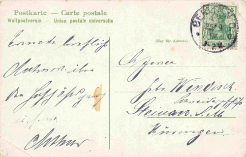 Tiergarten Berlin Friedensallee original alte Ansichtskarte o 1906