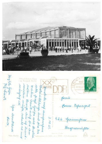 Berlin Zoo Alfred Brehm House o October 6, 1969