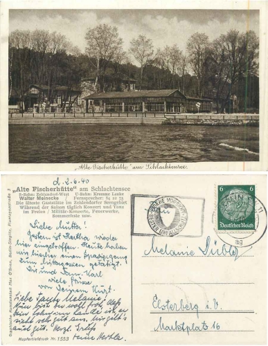 Zehlendorf Berlin Old fisherman's hut on the Schlachtensee o 3.6.1940