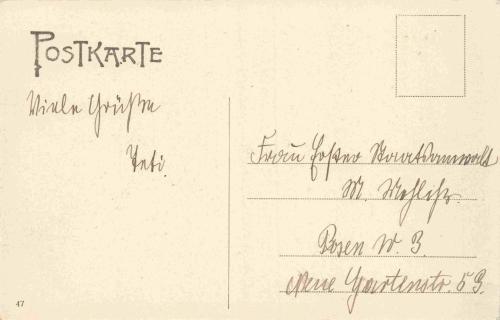 Berlin Siegesallee – original vintage postcard * 1910