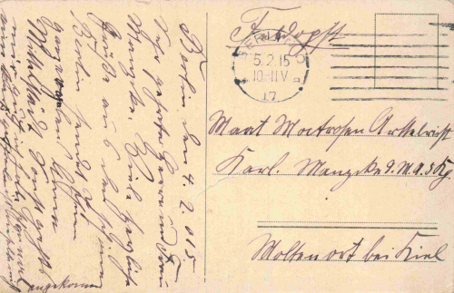 Berlin Frankfurter Allee Warenhaus Hermann Tietz original alte Ansichtskarte o 1915