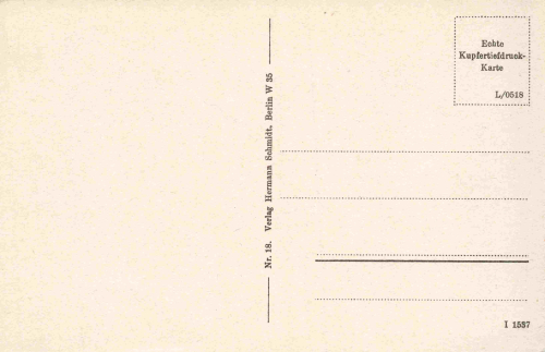 Berlin memorial, original vintage postcard, circa 1930