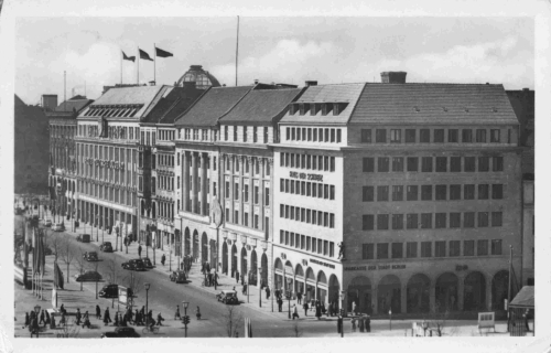 Berliner Unter den linden Ecke Friedrichstrasse alte Ansichtskarte o 1957