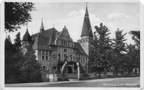 Bernburg Saale Kurhaus o 1937