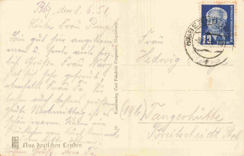 Bernburg Saale Schloss o 1951