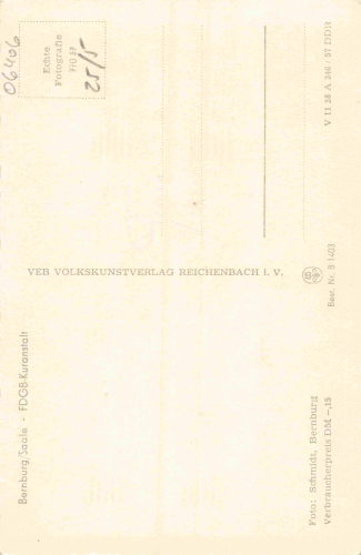 Bernburg Saale FDGB Kuranstalt * 1957