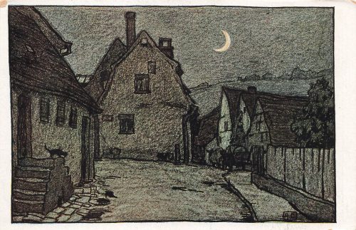 74354 Besigheim Am Kronenberg artist card Richard Duschk * approx. 1920