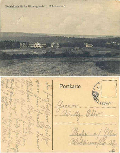 09337 Bethlehemstift im Huettengrunde bei Hohenstein-Ernstthal o ca. 1920