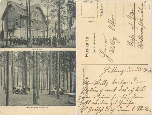 09337 Hüttengrunde bei Hohenstein-Ernstthal, Bethlehemstift o 14.5.1914
