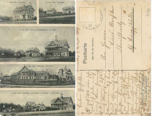 09337 Bethlehemstift im Huettengrund near Hohenstein-Ernstthal with women's convalescent home o 1909