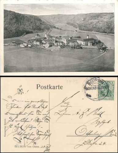 88631 Beuron von Osten, o 24.9.1915