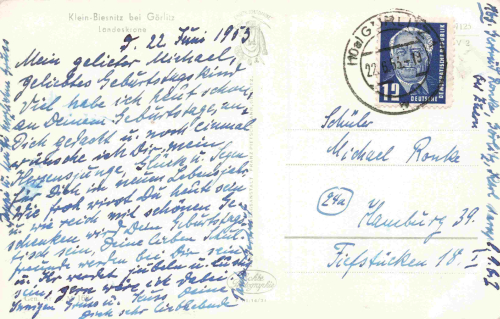 Biesnitz bei Görlitz Landeskrone o 1953