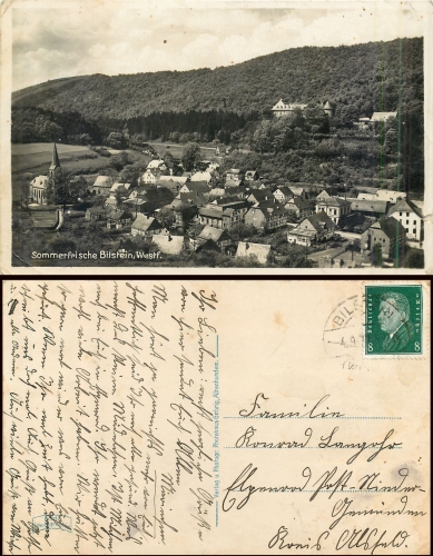 57368 Bilstein Lennestadt o 4.9.1931