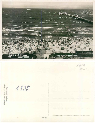 18609 Binz Rügen Strandansicht *1938