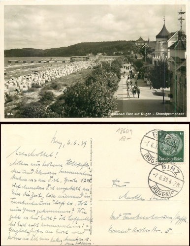 18609 Binz Ruegen Strandpromenade o 7.6.1939