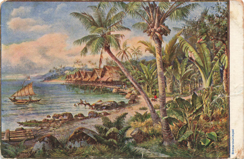 Bismarck Archipelago Artist's Postcard * circa 1900