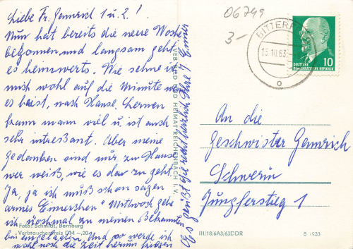 06749 Bitterfeld Lichtspiele Kino Kulturpalast Schule o 1963