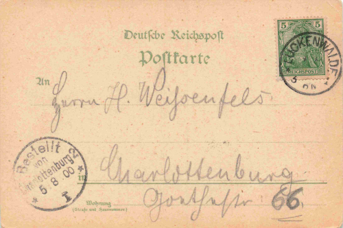 Bitterfeld Gruss aus... Litho mit Wasserturm o 1900