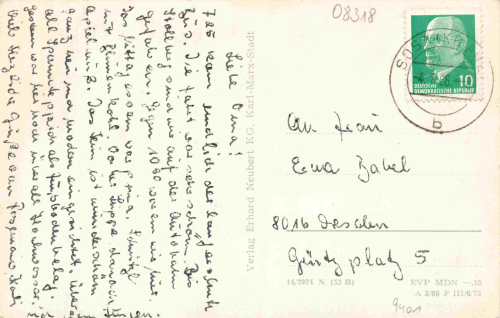 08318 Blauenthal Erzgebirge gebraucht um 1966