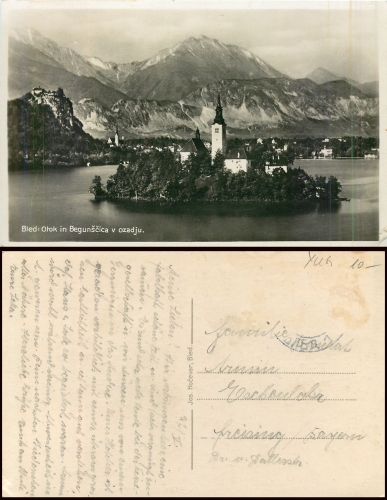Bled Otok in Begunscica, gebr. ca.1930