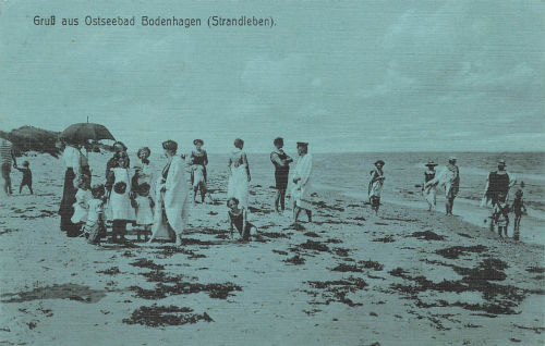 Bodenhagen Strandleben Pommern Bagicz * 1914