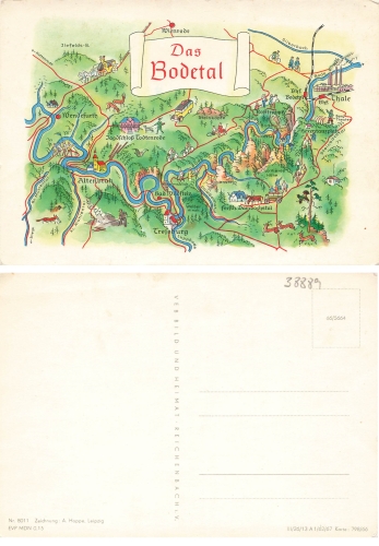 Alfred Hoppe 8011 The Bodetal artist card * 1966