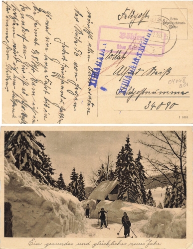 04668 Böhlen über Leisnig Landpoststempel o 30.12.1939