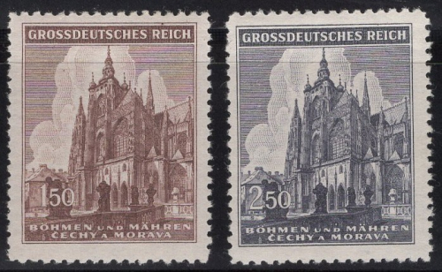 Böhmen und Mähren Michel 140-141** postfrisch 600 Jahre St. Veits Dom in Prag