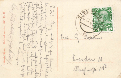 Böhmisch Eisenstein Sudetengua Železná Ruda o 1909