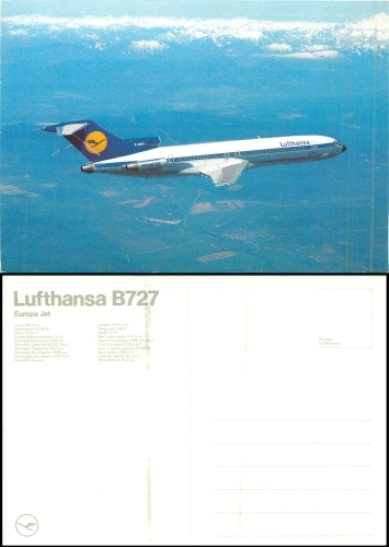 Boeing B 727 Lufthansa Flugzeug