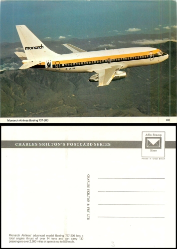 Boeing 737-200 Monarch Airlines  Düsenflugzeug