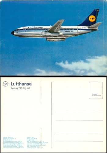 Boeing 737 City Jet  Lufthansa Düsenflugzeug