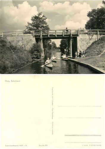 17248 Boek Bolterkanal mit Brücke Paddelboot *1962 Hanich0205