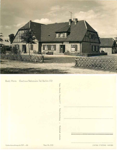17248 Boek Mueritz Gasthaus Behrmann *1962 Hanich0512