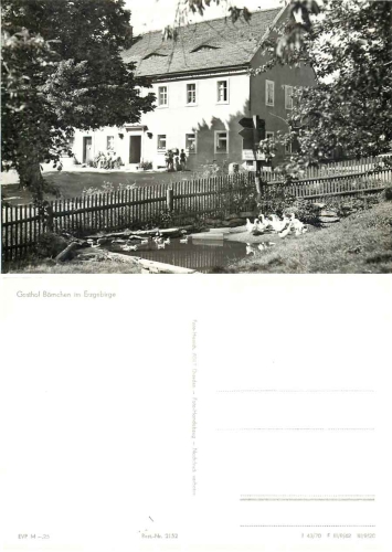 01768 Börnchen Erzgebirge Gaststätte *1984 Hanich2152